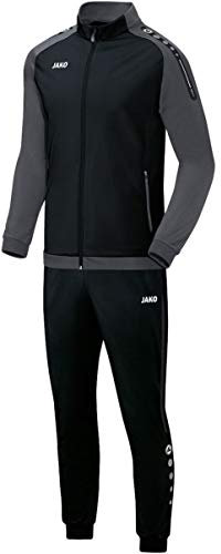 JAKO Herren Champ Trainingsanzug Polyester, schwarz/anthrazit, L