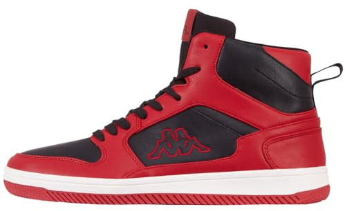 Kappa Chaussures de Course Unisexes Lineup, Rouge/Noir, 44 EU