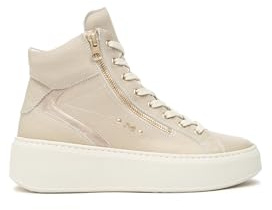 Nero Giardini I514213D Sneakers Donna in Pelle E Materiale Tecnico - Beige 39 EU