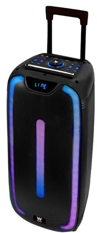 Woxter Rock'n'Roller ST - Altavoz Trolley Bluetooth Rock'n'Roller ST, 100W, 4,5 Ah de batería, Bluetooth, AUX, Tarjeta de Memoria SD, Pantalla LED