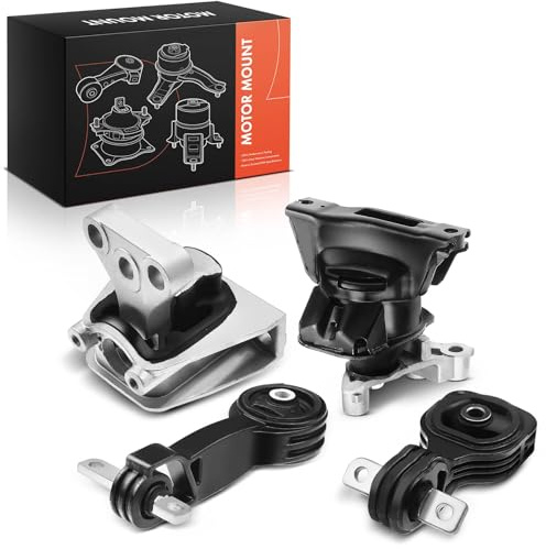 Frankberg 1x Soporte del Motor + 2x Cojinete de soporte de par + 1x Automatic Cojinete de transmisión Compatible con Civic VIII Hatchback FK FN 1.8 Civic VIII Berlina FA FD 1.8 EMT9218,50820SNB305