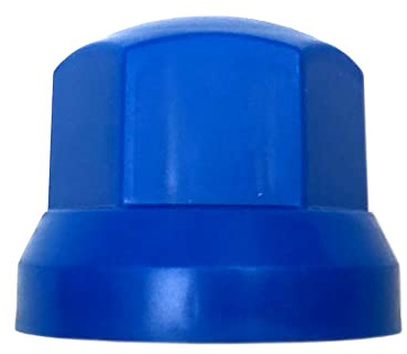MelTruck 60 tapas protectoras azules para tuercas de rueda de 32 mm de diámetro para tornillos bajos para camiones