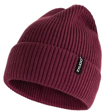 Zylioo XXL Beanie for Men,Big Head Winter Knit Hat,Stretch Warm Skull Cap