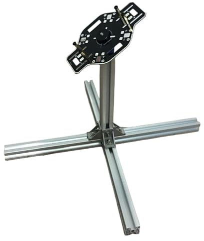 BUBEFSKD Marco De Ajuste Cuadricóptero Avanzado Microcontrolador Cardán Avión Preciso para Cuadricópteros Estabilidad Calibración Controles Vuelo Aluminio