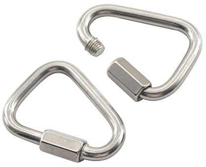 (Lot de 2) M10 triangulaires à maillons rapides en acier inoxydable 304