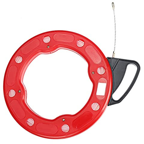 Wisyurt 4 MM Kabelabzieher Fischband Rollenabzieher Fiberglas Nylon RohrfüHrung Rodder Zugdraht Kabel Angelwerkzeug 30M