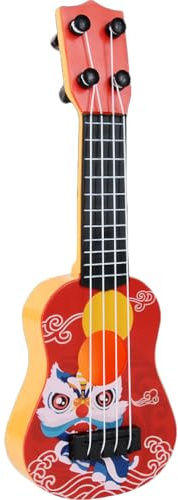 SUPVOX Mini Chitarra Ukulele Decorativo 10 Pollici Leggera in Legno Per Casa Camera Soggiorno Cucina Accessori Musicali Miniatura