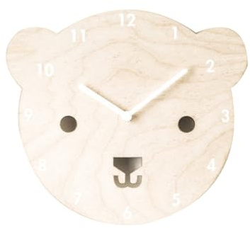 MAGICLULU Decoration Mural pendules murales horloges Horloge Murale de Chambre à Coucher Horloge Murale décorative Horloge muette pour Chambre d' Animal l'horloge décorer Bambou