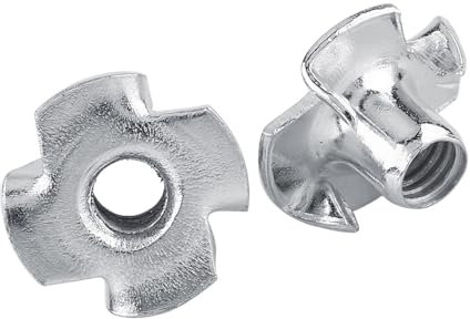 Einschlagmutter T Mutter für Holz CNC Fräser vierzackige Zinkenmutter (M3 50 Stück/Packung)