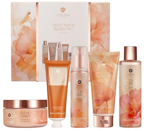 Bath Set Gifts for Women, Birthday for Her, Friendship Gifts for Women, Pamper Gifts, Hamper Basket for Mum, Sister, Friend, Skin Care Sets & kits Gift Set With 5Pcs