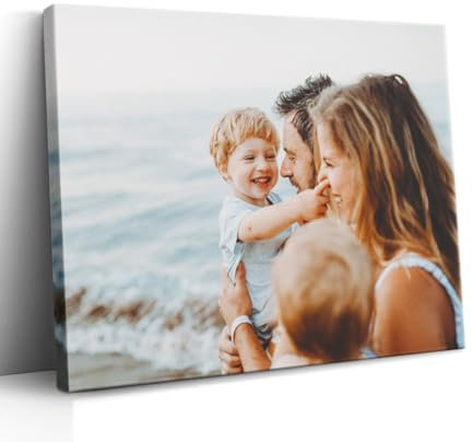 AKINDA Art Gallery® - Druck auf Leinwand, personalisierbar, 40 x 60 cm, Geschenkidee zum Valentinstag, Muttertag, Geburtstagsgeschenk für Sie zum Jahrestag, 100 % Made in Italy