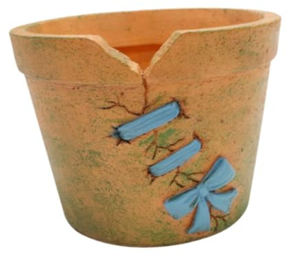 Folpus Resin Flower Pot Blowder Unique, Ornement, Planteur de conteneurs de Plantes Cadeaux pour Patio Balcon en Plein air intérieur arrière-Cour de la