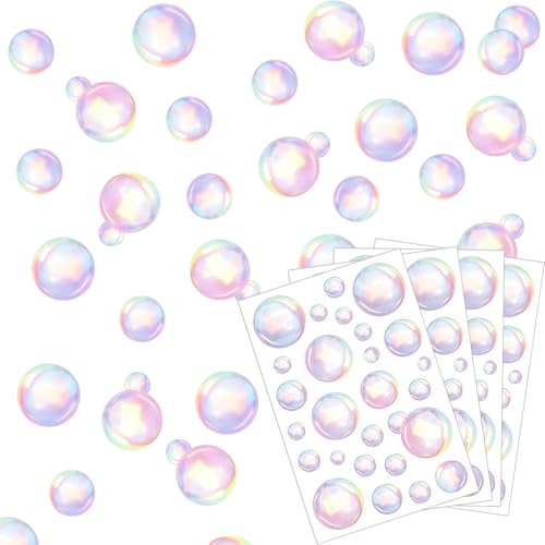 Embhlitfe 104PCS Non Slip Bath Stickers- Transparent Safety Grip Strips for Shower, Bathtub & Stairs | Waterproof Self-Adhesive Bathroom Decals (Colorful)