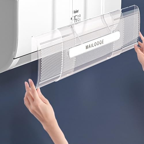 Deflettore d'aria regolabile AC, aria condizionata parabrezza con ali per unità AC split 60-110cm, rotazione a 360°, trasparente