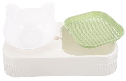 ibasenice Creative Cat Grass Planter and Protective Pet Feeder Plastic Bowl for Indoor Cats Multi Functional Serving and Storage Container Easy to Clean Smooth Surface Comfortable Mealtime