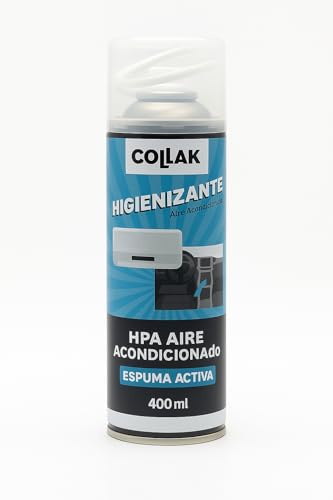 Collak - Higienizante para Aire Acondicionado en Espuma Activa – 400ml | Elimina Olores, Desinfecta Filtros y Mejora la Calidad del Aire | Uso Doméstico, Vehículos e Industrial