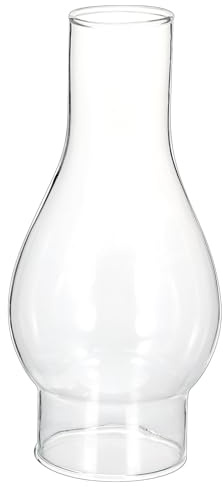 Alipis Kerosene Lamp Chimney Replacement Glass Shade 6.50In Vintage Oil Lamp Glass Chimney for Home Decor Emergency Lighting