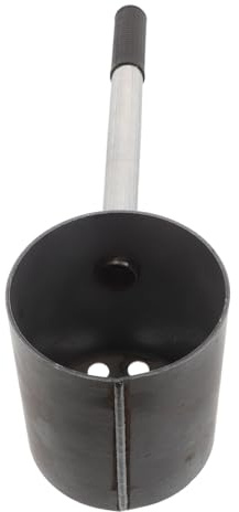 Housoutil Cubo de Encendido para Barbacoa de Acero Resistente Iniciador de Carbón Portátil con Diámetro 12 CM y Altura 14 CM Chimenea de Fuego para Parrilla y Estufa al Aire Libre