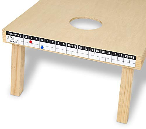 GoSports Scoreboards Bord Score magnétique – Se Monte sur n'importe Quel Tableau de Cornhole Unisexe, Bois Naturel