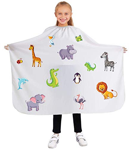 Kinder Friseurumhang für Friseursalon Professionelle Salon-schürze Schönheitssalon und Heimgebrauch, Animals [111]