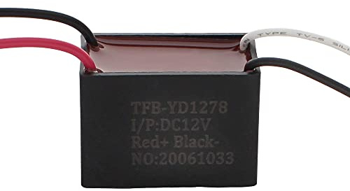 Shopcorp Generador de iones bipolar de 12VDC – Positivo > 4 millones y negativo > 8 millones de iones/cc ionizador para purificadores de aire, acondicionadores de aire e instalaciones de HVAC