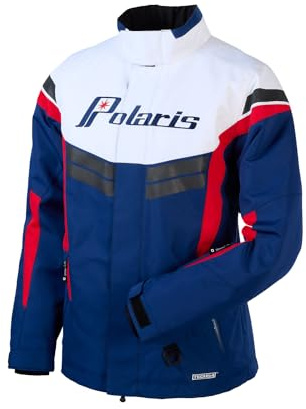 Polaris Men's TECH54 Northstar Jacket, Waterproof, Breathable, Insulated, Warm Winter Coat for Snowmobiling and Off Road Riding, Polyester, Retro - 2864506,Retro,3XL