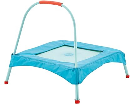 TP Toys Early Fun Toddler Trampoline 12+ Months With Soft Grip Handle - Fun Indoor And Outdoor Toy For Kids. Mini Trampoline for Toddlers With Adjustable Handle & Safety Padded Cover.