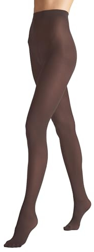 VENEZIANA NUOVA Satinelle 40 DEN Medias Coloridas Mujer - Microfibra - Mate Opacas - Suaves Cómodas - Estilo Elegante Casual - Chocolate - M