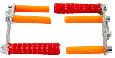 Sollevatore per piastre con maniglia per il trasporto, 2 pezzi, alzacristalli regolabili, per cartongesso, portata fino a 115 kg, impugnatura ergonomica per ristrutturazione, cantieri, metallo e PC