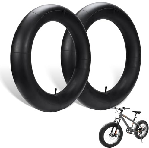 CeyKvo Fatbike-Schlauch 20x4 (2er-Pack) mit AV35-Schrader-Ventil – geeignet für Fat-E-Bikes und Mountainbikes