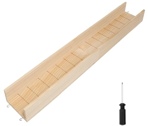 Neikafan Rampa per Gabbia Coniglio 70cm Ponte di Legno per Roditori Rampa per Gabbia per Porcellini d'India, Ponte Sospeso per Criceti Rampa per Cavie, Criceti, Ratti, Cincillà e Scoiattoli