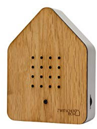 Zwitscherbox Wood, Oak, Wood Oak/White, 11 x 12 x 3 cm