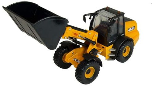 TOMY 43231 TM420 Teleskopradlader, Britains Schiebe Spielzeug aus hochwertigem Material im Maßstab 1:32, interaktives Push Toys Spielzeug ab 3 Jahren, für Fans von originalgetreuen Nachbildungen, Gelb