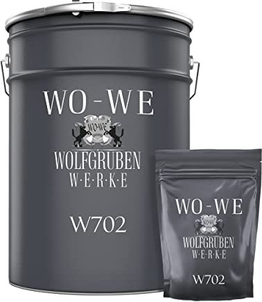 WO-WE Pintura 2K Suelos de Hormigón Garajes Revestimiento Resina Epoxi W702 Gris cuarzo - 2,5Kg