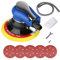 Lucidatrice Ad Aria Compressa con Sacco Raccoglipolvere, Lucidatrice con Regolatore Incorporato per Controllo Velocità, Lucidatrice per Lucidatura Carrozzeria Auto, Mobili