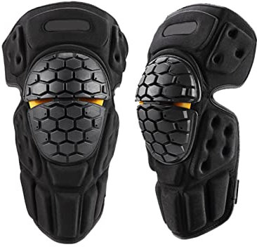 HGTRH Knieschützer Motorrad, Knie Protektor Motorrad Anti Rutsch Knieunterstützung Kniewärmer Wasserdicht, Motocross Ausrüstung Für Motocross Motorrad Fahrrad Skateboard-Fahrrad 1 Paar