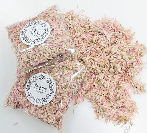 20 Paquetes De Confeti De Boda Natural, Pétalos De Rosa Biodegradables Para Bodas (20 Unidades Rosa)