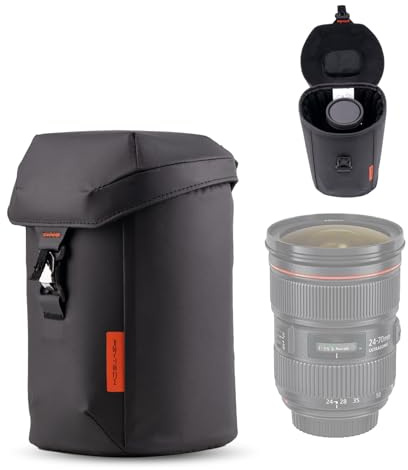 PGYTECH Lens Case, svart, Medium, linsficka