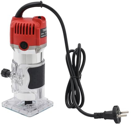 Fraise à bois électrique, fraiseuse à main pour le travail du bois, défonceuse avec fonction coupe-bordures