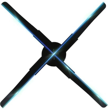 45cm Wifi 3d Fläkt Holografisk Projektor LED-skyltlampa Reklam Display Spelare Väggmonterad Hologrambilder Projektor