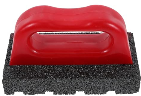 DONFAMDS Strumento per Muratura con Impugnatura Ergonomica Scanalata, Levigatrice per Calcestruzzo e Smacchiatore per Mattoni, Utensile Manuale Versatile per Pulizia e Rimozione Macchie