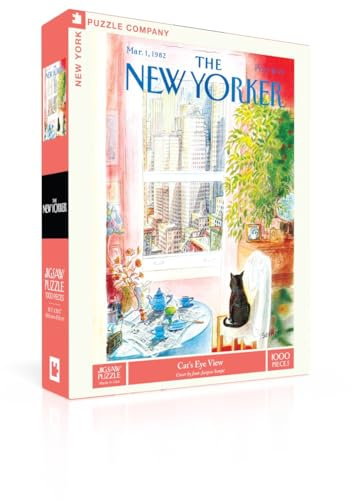 New York Puzzle Company - New Yorker Cat's Eye View - 1000 Piece Jigsaw Puzzle