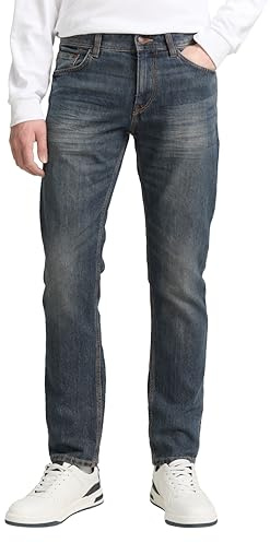 TOM TAILOR Herren Marvin Straight Jeans, 10281 - Mid Stone Wash Denim, 33/30