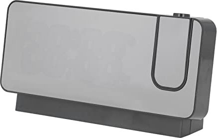 Réveil à Projection Numérique pour Chambre à Coucher, Horloges électroniques à Miroir LED avec Projection sur Mur de Plafond, Projecteur à 180 °, Alimenté par Batterie avec(lumière Blanche)