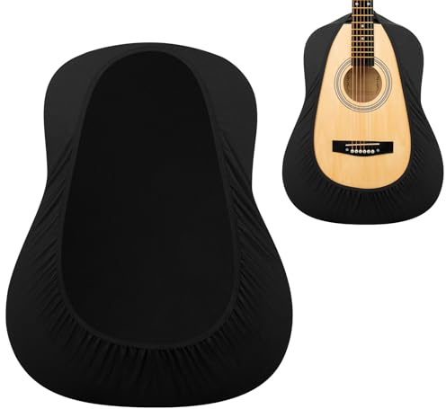 Musiic Guitar Cover Premium Black Stretchy Fabric Guitar Dust Cover Cover Portable Sleeve Cover Protect