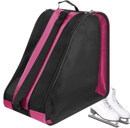 Sac de patinage artistique, sac de patinage sur glace, sac Oxford pour filles à roulettes, sac de patinage à glace avec design à trois couches, sac à dos Oxford pour patins à roulettes, sac