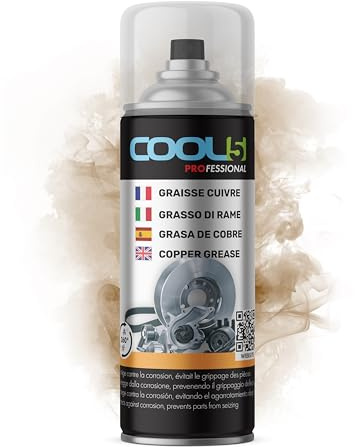 COOL5 Kopparfett, sprayburk, kopparfett, rostskydd, 400ml