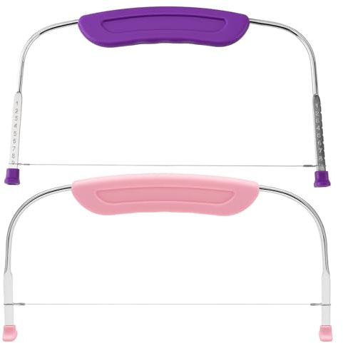 JazRvr Tortensäge 2 Stück, Tortenbodenschneider Mit 28 Cm Länge, Professionelle Torten Schmeidehilfe Für Gleichmäßige Kuchenschichten, Ideal Für Bäcker Und Küchenhelfer