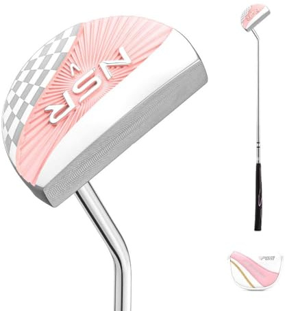 Putters de golf para mujer para diestros con cubierta para la cabeza, varilla de empuje para damas (putter con cubierta para la cabeza)