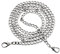 1 Stück Metall Taschenkette Geldbörsen Riemen Kette Schulterriemen für Tasche Handtaschen Crossbody 120cm, Taschenkette, Metall Schulter Riemen Kette Trageriemen Kette Weihnachtsgeschenke (Silber)